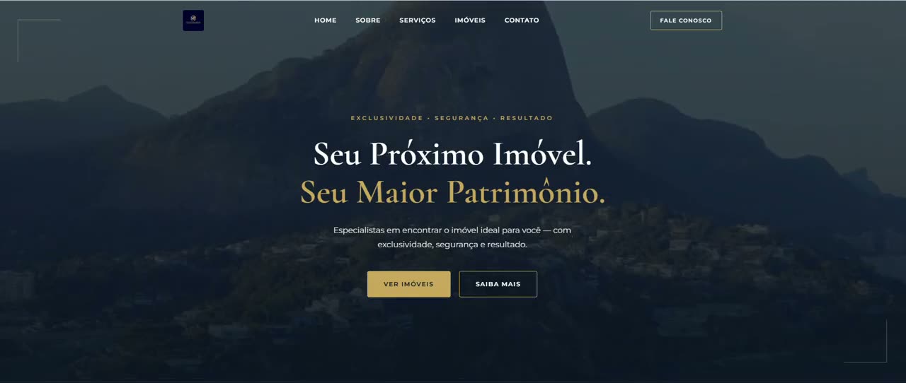 Preview do hero do site da Rodrigues Moriá